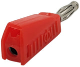 Red Stackable 4mm Banana Plug Connector for Building or Repairing Test Leads