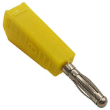 Yellow Stackable 4mm Banana Plug Connector for Building or Repairing Test Leads