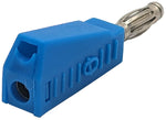 Blue Stackable 4mm Banana Plug Connector for Building or Repairing Test Leads