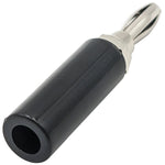 Black Insulated Banana Plug, 1.8" Long