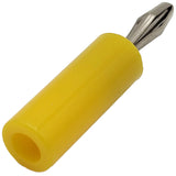 Yellow Insulated Banana Plug, 1.8" Long