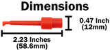 Red Spring-Loaded Mini Hook for Building Test Leads