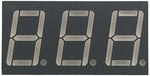 Red 3-Digit Common Anode 7 Segment LED Display, 0.6" Digit Height, 12 Leads