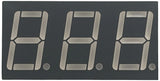 Red 3-Digit Common Anode 7 Segment LED Display, 0.6" Digit Height, 28 Leads