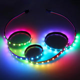 3.2 Feet (1 Meter) LED Strip, Individual Addressable RGB IC LED Strip Light, Adhesive LED Tape Light Programmable, Compatible with Raspberry Pi for DIY Projects