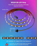 3.2 Feet (1 Meter) LED Strip, Individual Addressable RGB IC LED Strip Light, Adhesive LED Tape Light Programmable, Compatible with Raspberry Pi for DIY Projects