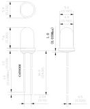 5mm Photodiode, Black Lens