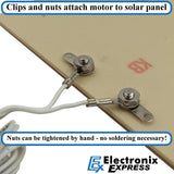 Solar Motor Kit - Includes Solar Cell Module and Clip-on DC Solar Motor (No Soldering Required)