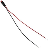 5mm Red Diffused LED Panel Indicator, 2V 30mA, 6-inch Wire Leads