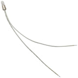 White T-1 3/4 Sub-Miniature Incandescent Indicator Lamp, 6V 0.05A, Bayonet Mount with Wire Leads