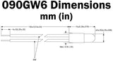 White T-1 3/4 Sub-Miniature Incandescent Indicator Lamp, 6V 0.05A, Bayonet Mount with Wire Leads