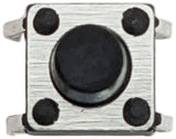 6mm Square Tact Momentary Switch, 3.5mm Button Height, Breadboard Friendly