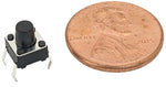 10 Pack 6mm Square Tact Momentary Switch, 3.5mm Button Height, Breadboard Friendly