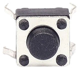 Momentary SPST-NO Tact Switch, Size: 6mm x 6mm x 3.5mm