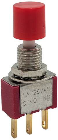 Snap-Acting SPDT Momentary Pushbutton Switch with Solder Lug Termination