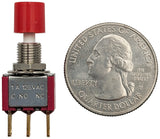 Snap-Acting SPDT Momentary Pushbutton Switch with Solder Lug Termination