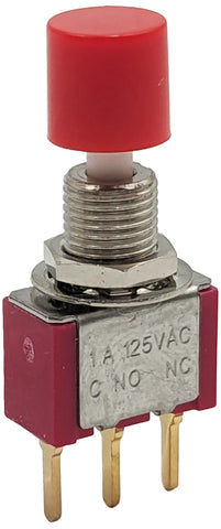 Snap-Acting SPDT Momentary Pushbutton Switch with PC Lead Termination