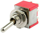 Mini DPDT Toggle Switch ON-ON with 6-Pin Solder Lug Termination, 6A @ 125V AC (0.51" x 0.5" x 1.15")