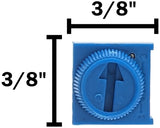 1M Ohm Cermet Potentiometer, Single Turn with Knob, 0.1" Pin Spacing for Breadboards