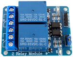 2 Channel 5V Relay Module With Low Level Trigger, Can Be Controlled By Arduino, 8051, AVR, PIC, DSP, ARM, ARM, MSP430, TTL logic