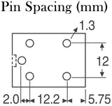 General Purpose Relay SPDT (1 Form C) 24VDC Coil Through Hole