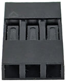 3-Position Crimp Terminal Housing, 0.100" (2.54mm) Pitch