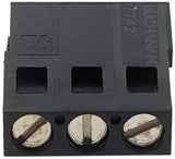 45° Angle 3 Position Wire to Board Terminal Block, Side Entry, Screw Type