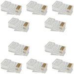 10 Pack CAT5e RJ45-8 Modular Plugs, 8P8C, UTP Solid