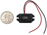 85db Buzzer 8-16V DC, Solid State, with Wire Leads, 1.31" x 0.70" x 0.60"