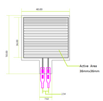 RP-S40-ST Thin Film Pressure Sensor 40 mm x40mm