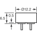 3V Piezo Buzzer with PC Leads, 3V 4kHz 60dB @ 3V, 10cm Through Hole, 12mm x 6.5mm Size