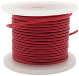 25 Feet Red 22 Gauge Solid Hook-Up Wire, Tinned Copper, PVC Insulation (Shade May Vary), 300 Volts