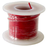 25 Feet Red 22 Gauge Solid Hook-Up Wire, Tinned Copper, PVC Insulation (Shade May Vary), 300 Volts