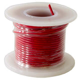 25 Feet Red 22 Gauge Solid Hook-Up Wire, Tinned Copper, PVC Insulation (Shade May Vary), 300 Volts