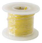 25 Feet Yellow 22 Gauge Solid Hook-Up Wire, Tinned Copper, PVC Insulation (Shade May Vary)