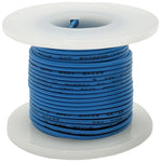 25 Feet Blue 24 Gauge Solid Hook-Up Wire, Tinned Copper, PVC Insulation (Shade May Vary)