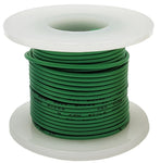 25 Feet Green 24 Gauge Solid Hook-Up Wire, Tinned Copper, PVC Insulation (Shade May Vary)