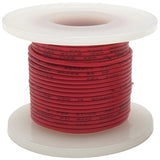 25 Feet Red 24 Gauge Solid Hook-Up Wire, Tinned Copper, PVC Insulation (Shade May Vary)