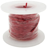 25 Feet Red 24 Gauge Solid Hook-Up Wire, Tinned Copper, PVC Insulation (Shade May Vary)