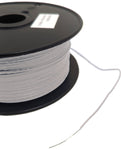 White 1000 Feet, UL 1007/1569, 24 Gauge Solid Hook Up Wire (Tinned Copper), 300V Rating, 80ºC Temperature Rating