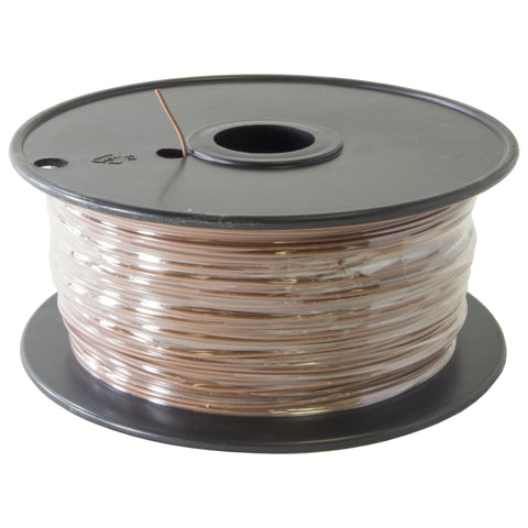 Brown 1000 Feet, UL 1007/1569, 24 Gauge Solid Hook Up Wire (Tinned Copper), 300V Rating, 80ºC Temperature Rating