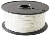 White 1000 Feet, UL 1007/1569, 24 Gauge Solid Hook Up Wire (Tinned Copper), 300V Rating, 80ºC Temperature Rating