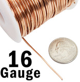 Soft Copper Wire, 16 Gauge, 126 Feet, 1 Pound Spool