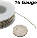 25 Feet 16 Gauge Silver Color Tinned Copper Crafting Wire, Uninsulated