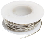 50 Feet 18 Gauge Silver Color Tinned Copper Crafting Wire, Uninsulated