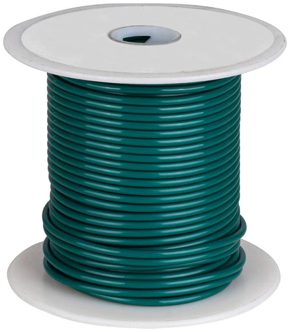 100 Feet Green 16 Gauge Stranded Hook-Up Wire, Copper, PVC Insulation (Shade May Vary)