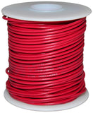 100 Feet Red 22 Gauge Solid Hook-Up Wire, Tinned Copper, PVC Insulation (Shade May Vary), 300 Volts