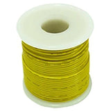 Hook Up Wire 22 Gauge Solid Color Yellow Length 100 feet, 300 Volts