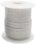 100 Feet White 24 Gauge Stranded Hook-Up Wire, Tinned Copper, PVC Insulation (Shade May Vary), 300 Volts