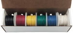 Solid 26 Gauge Hook Up Wire Kit - Includes 6 Different Color 25 Foot Spools, Tinned Copper, PVC Insulated